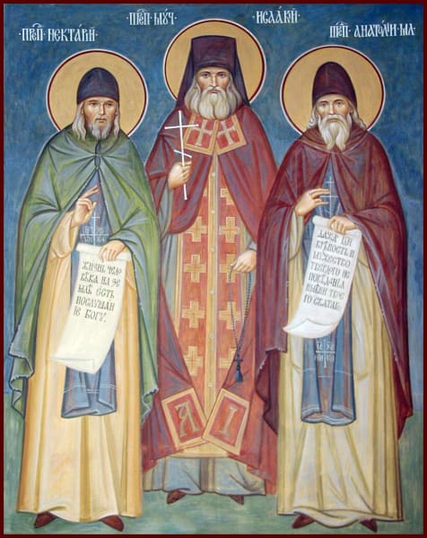 Sts. Nektary Isaac And Anatoly Of Optina - Icons