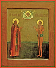 Load image into Gallery viewer, Sts. Paisius The Great And Onouphry The Great - Icons