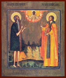 Sts. Paul Of Thebes And John The Hut Dweller - Icons