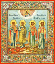Load image into Gallery viewer, Sts. Peter Tryphon Panteliemon And Palegia - Icons