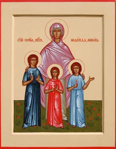 Sts. Sofia Faith Hope And Love - Icons