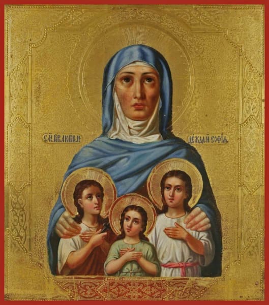 Sts. Sofia Faith Hope And Love - Icons