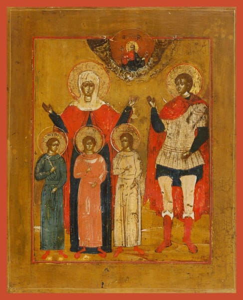Sts. Sofia Faith Hope Love And George - Icons