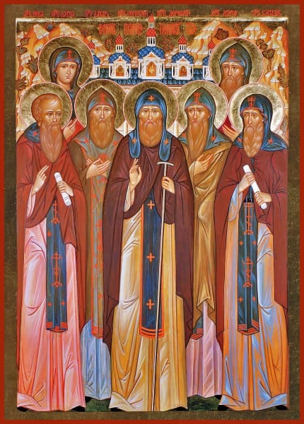 Synaxis Of The Saints Of The Pskov Caves - Icons