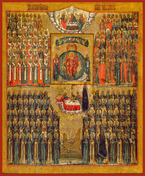 Synaxis of the Wonderworkers of Russia Orthodox icon