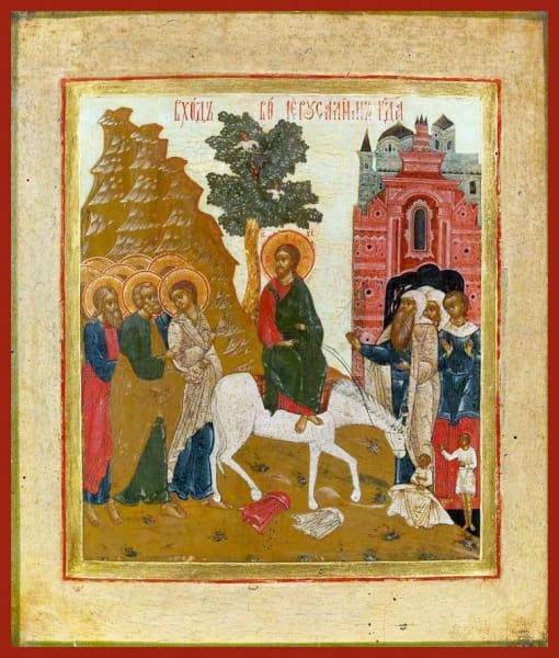 The Entry Into Jerusalem - Icons