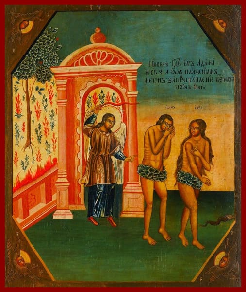 The Expulsion Of Adam And Eve From Paradise - Icons