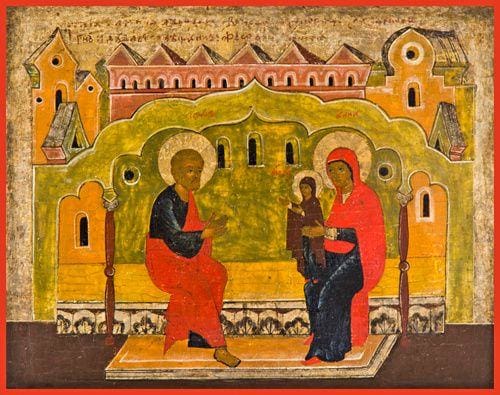 The First Steps Of The Mother Of God - Icons