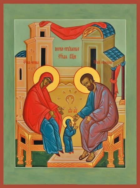 The First Steps Of The Mother Of God - Icons