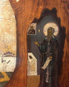 St. Tikhon of Kaluga antique Russian orthodox icon