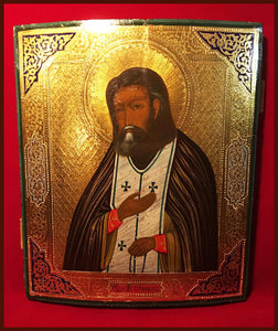 st seraphim of Sarov antique Russian Icon