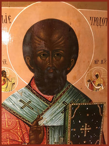 antique Russian Icon St. Nicholas