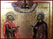 Load image into Gallery viewer, sts cosmos and Damian russian icon