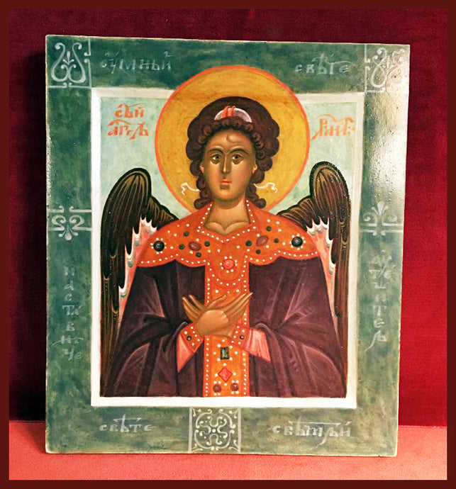 Guardian Angel Russian icon newly painted