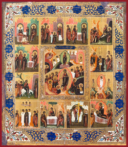The Twelve Great Feasts Orthodox icon