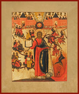 Christ Ladder Vine variant orthodox icon